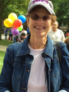 Woman smiling at Natick Days