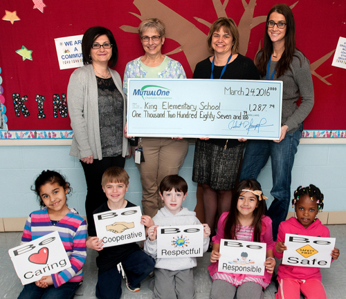 King Elementary School big check