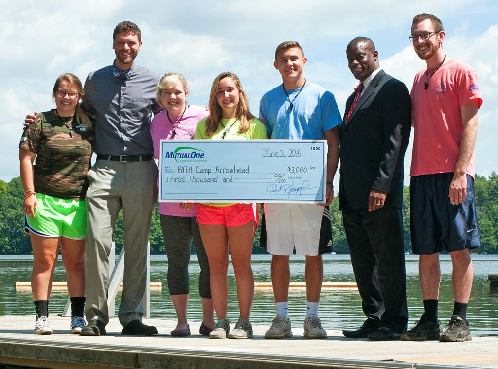 Camp Arrowhead check presentation