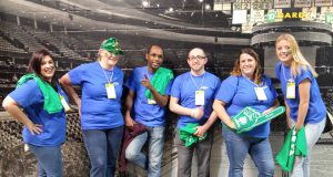 MutualOne Bank employees at the TD Garden