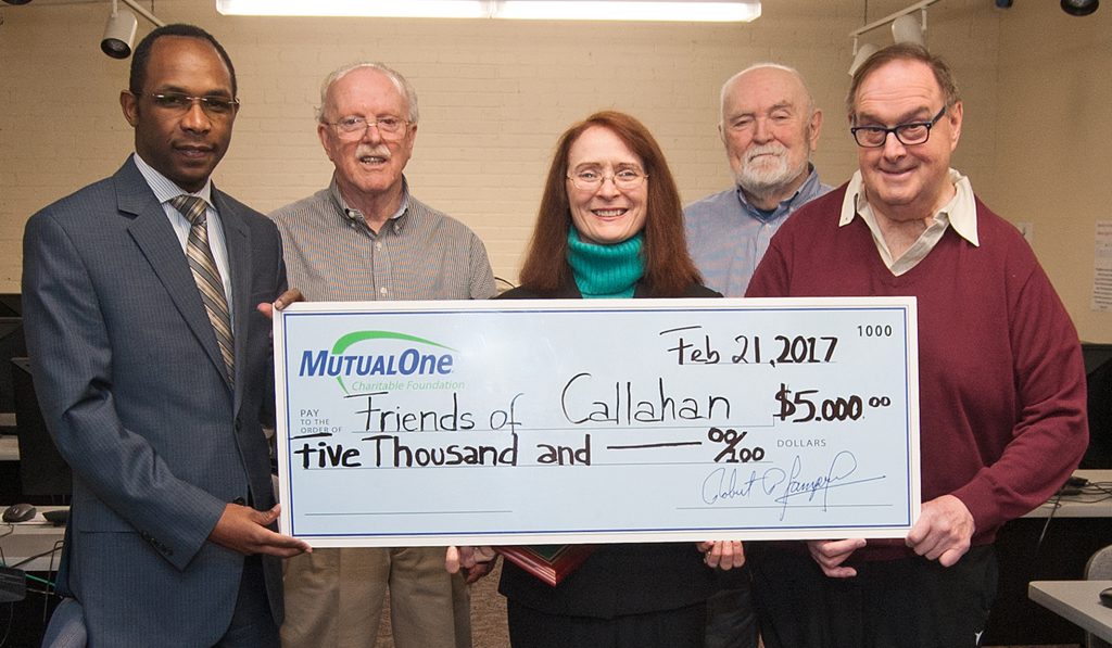 Friends of Callahan check presentation