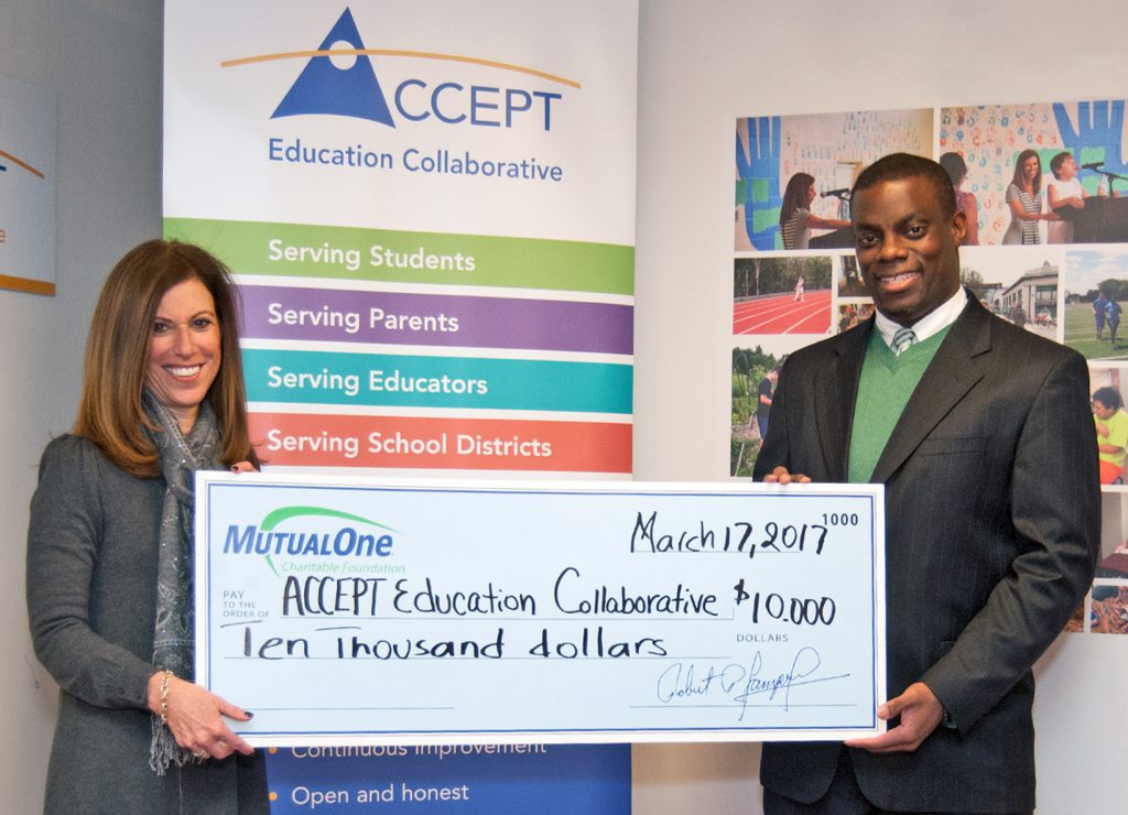 ACCEPT Education Collaborative check presentation