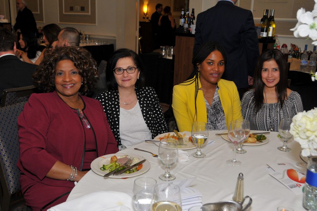 MutualOne Bank Employees eating at AEFI Gala