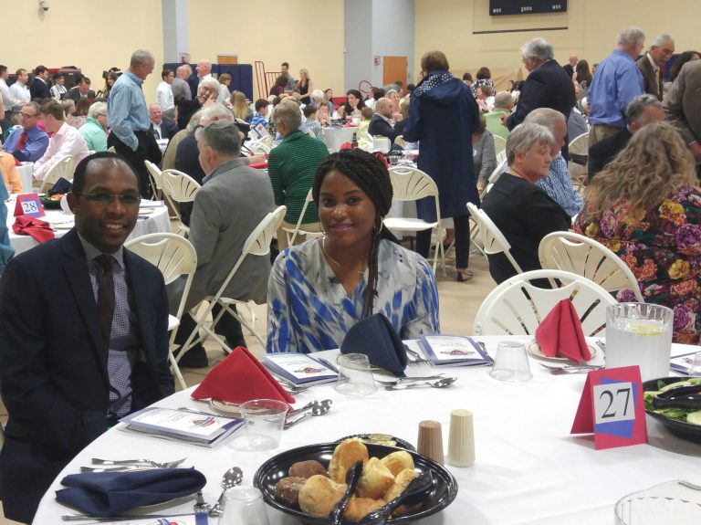 Team members at the table