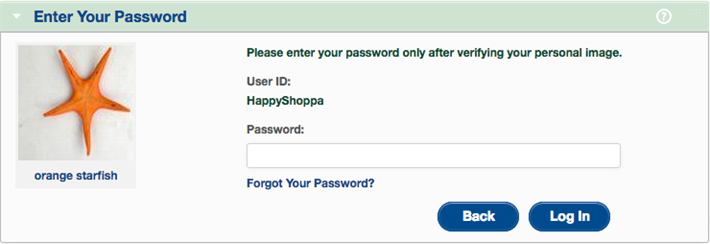 Current Password Screen