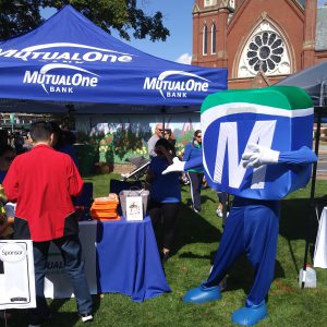 Natick Days Mo at MutualOne Bank tent