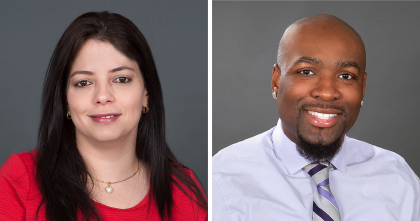 Employees of the Month July 2018 - Julia Arroyo (left), Timothy Ellerbe