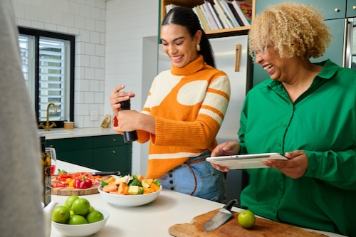Two women in the kitchen