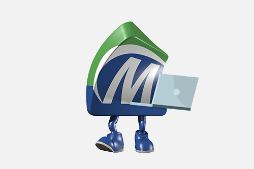 Mo with a laptop